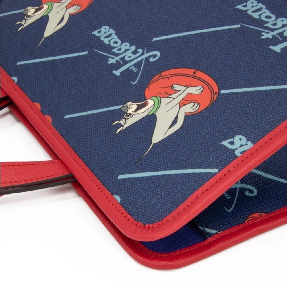 Gucci Red and Blue Jetsons Print Briefcase - Picture 7 of 16
